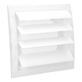 Plastic grid with rear mesh and movable slats 20x20 cm