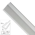 Tapajuntas adhesivo para cerámica metal plata   82,0 cm