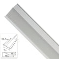 Tampa adesiva para juntas de cerâmica e metal, cor prata, 98,5 cm