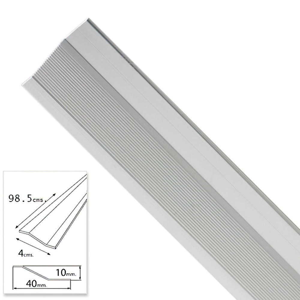 Tampa adesiva para juntas de cerâmica e metal, cor prata, 98,5 cm