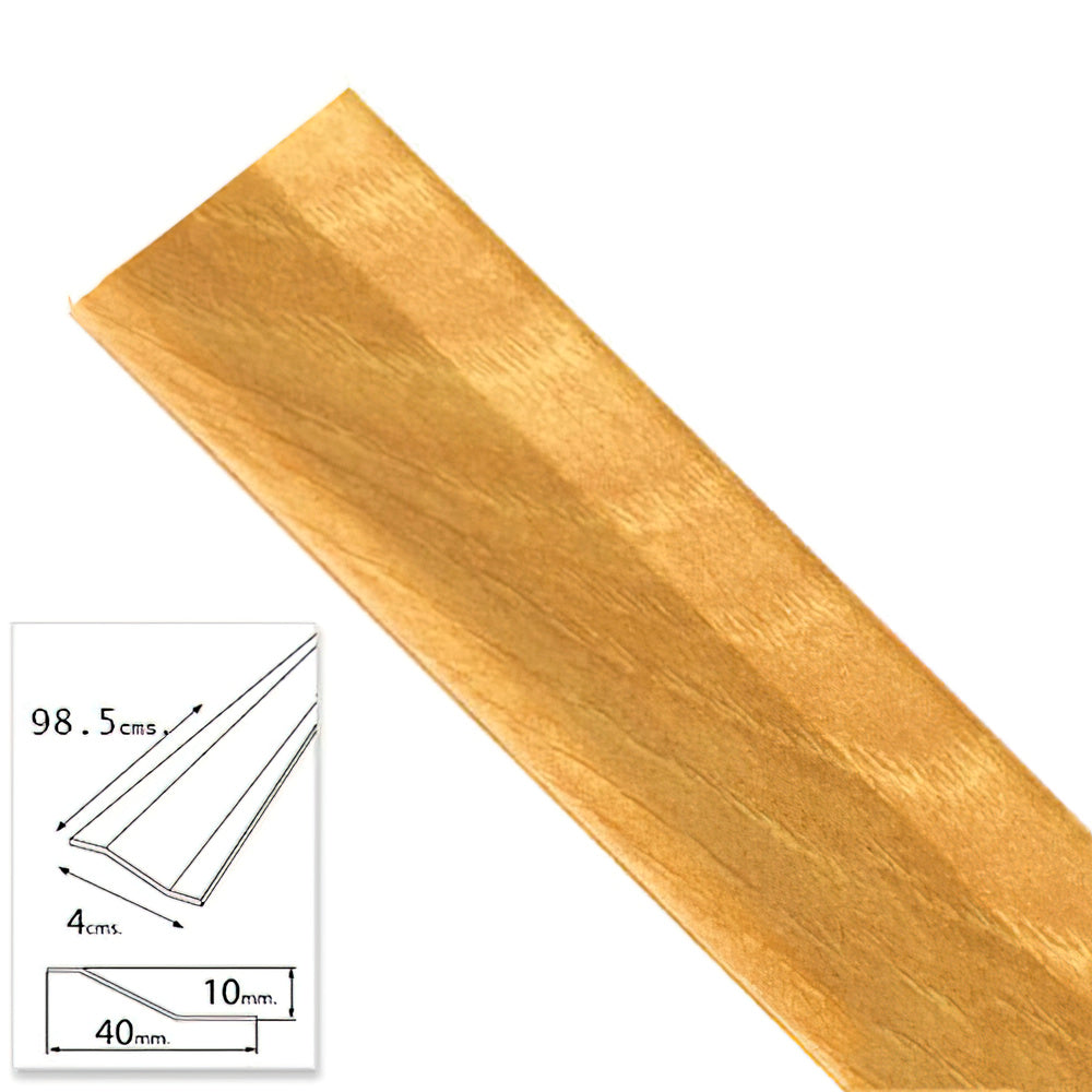 Tapajuntas adhesivo para cerámica metal roble 98,5 cm