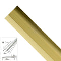 Tapajuntas adhesivo para moquetas metal oro   98,5 cm