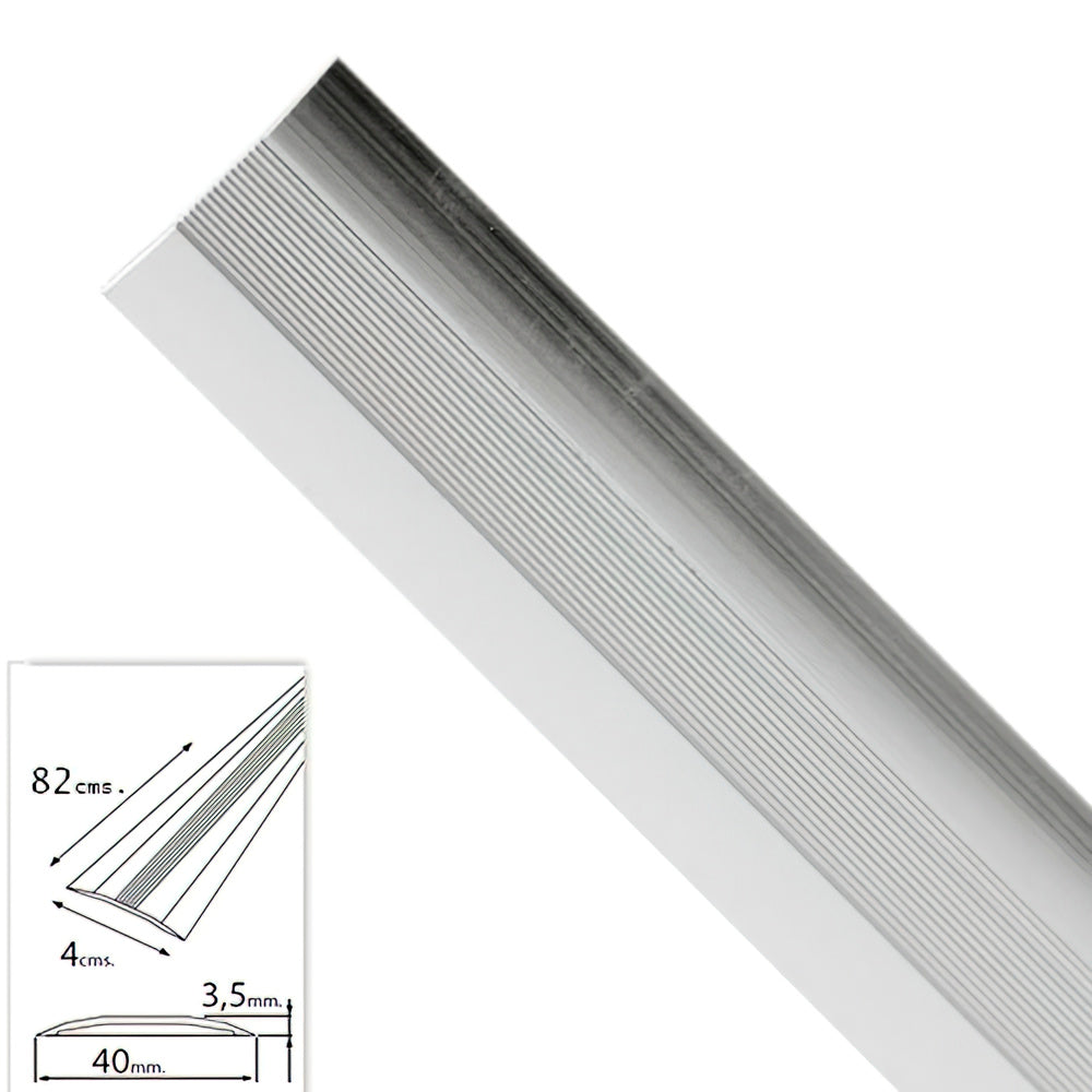 Faixa adesiva para alcatifa, prateada metálica, 82,0 cm