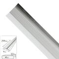 Tapajuntas adhesivo para moquetas metal plata 200,0 cm