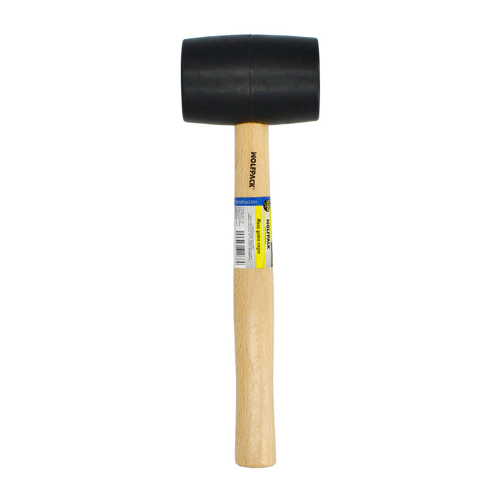 Martelo de borracha preto de 500 gramas