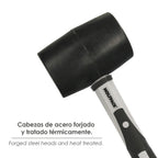 Maço de borracha, cabo de fibra de vidro, 500 g