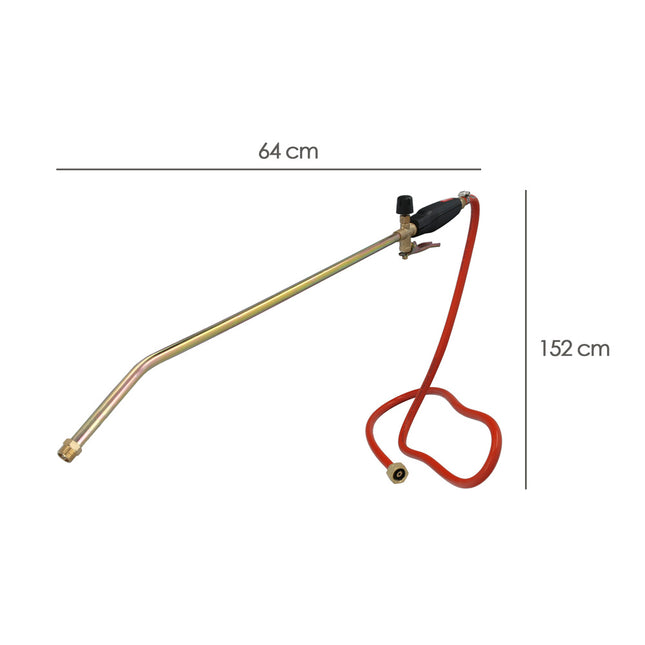 Soplete 64cm x 60mm con palanca y tubo