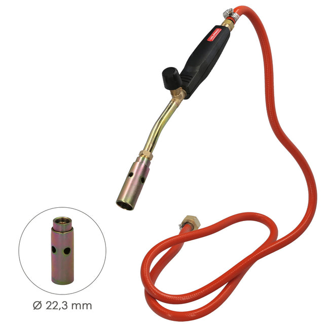 Soplete 3 boquillas con tubo