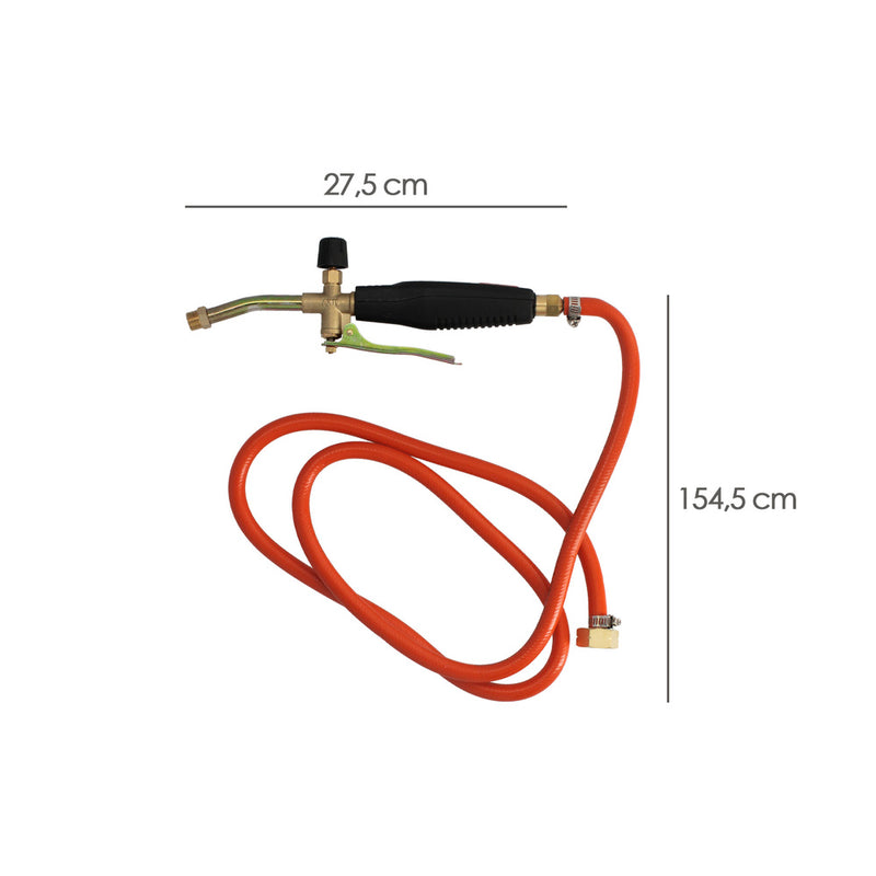 Soplete 3 boquillas con palanca y tubo
