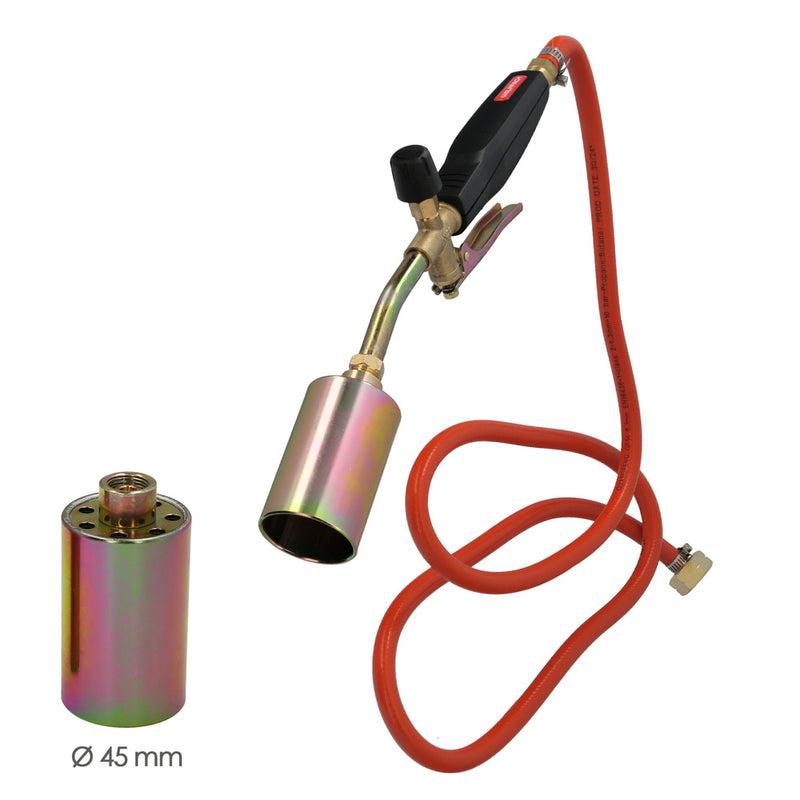Soplete 3 boquillas con palanca y tubo