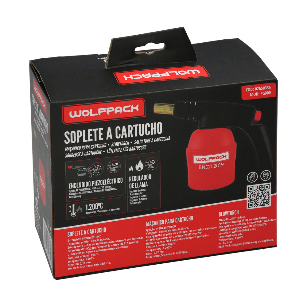 Soplete a cartucho cuerpo abs encendido piezo-electrico