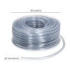 Tubo transparente de nivel 10x14 mm rollo 50 metros.