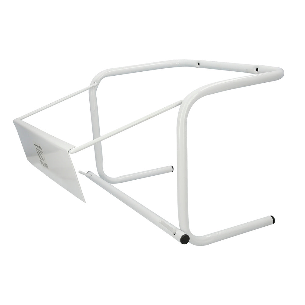 Industrial paper roll holder/dispenser for wall mounting