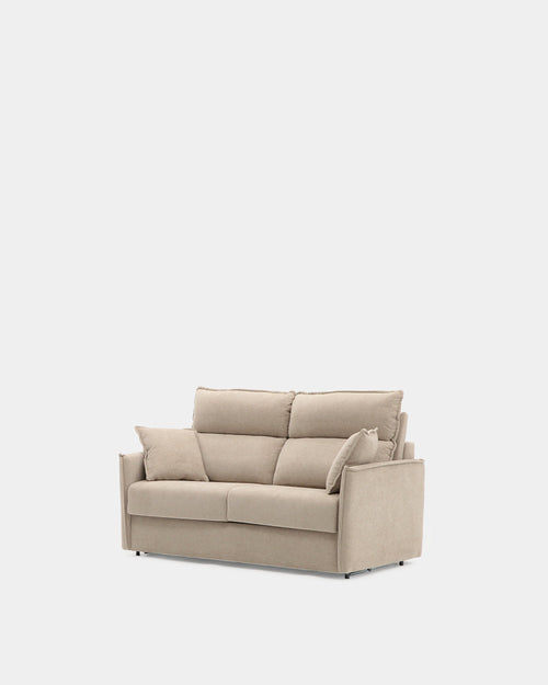 Sofá-cama Hugo com conforto para o dia a dia dos hóspedes | bege