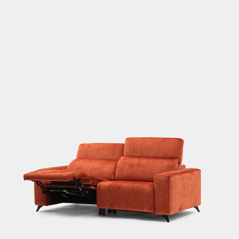 Sofá De 3 Plazas Naranja Para Salón Moderno | Confort Diario