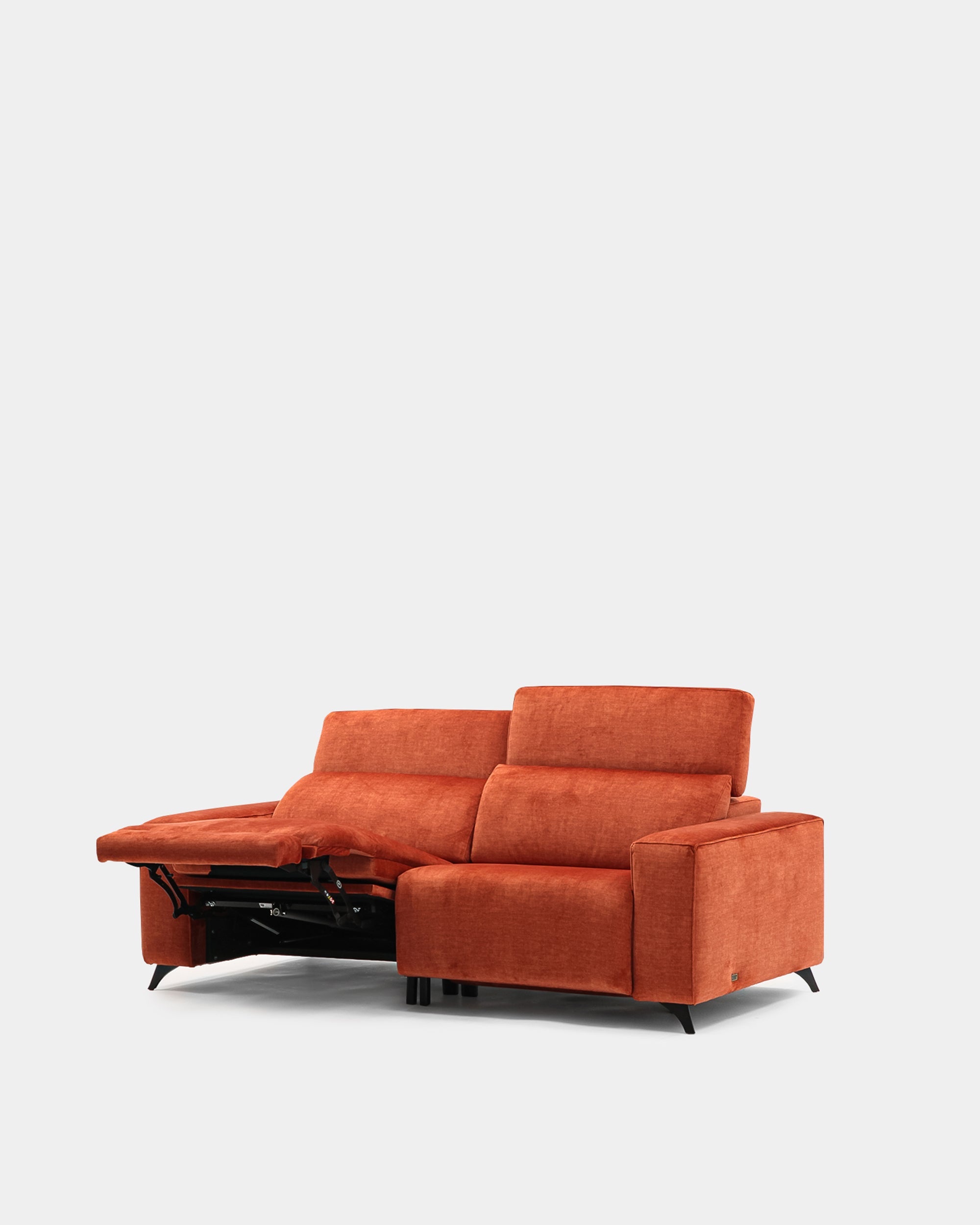 Sofá De 3 Plazas Naranja Para Salón Moderno | Confort Diario