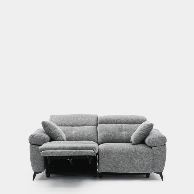 Sofá Erika 2 plazas relax compacto para salón pequeño | gris