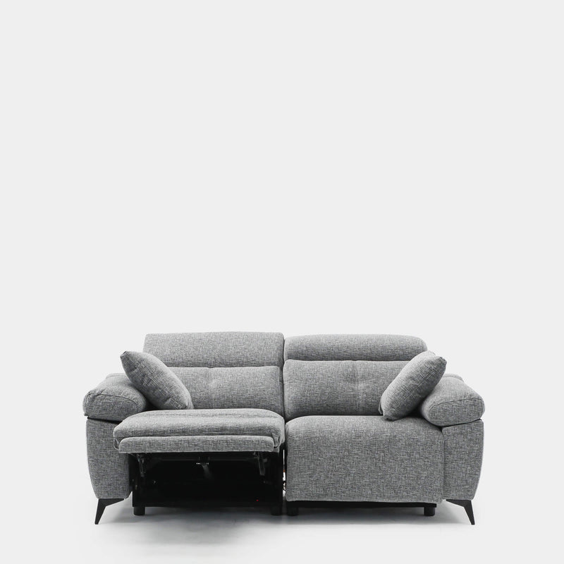 Sofá Erika 2 plazas relax compacto para salón pequeño | gris