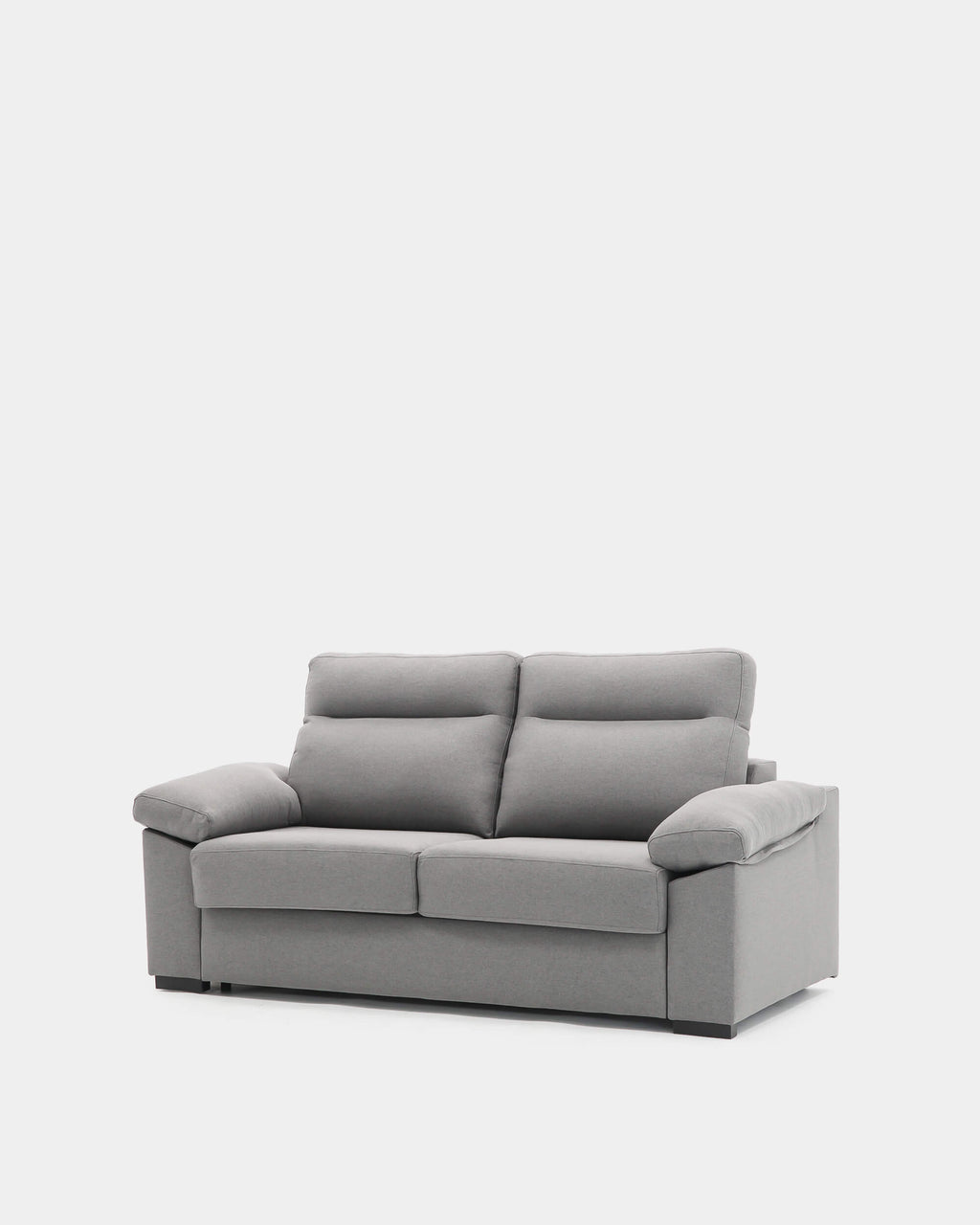 Sofá cama gris con apertura italiana para 3 plazas