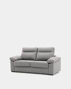 Sofá cama gris con apertura italiana para 3 plazas