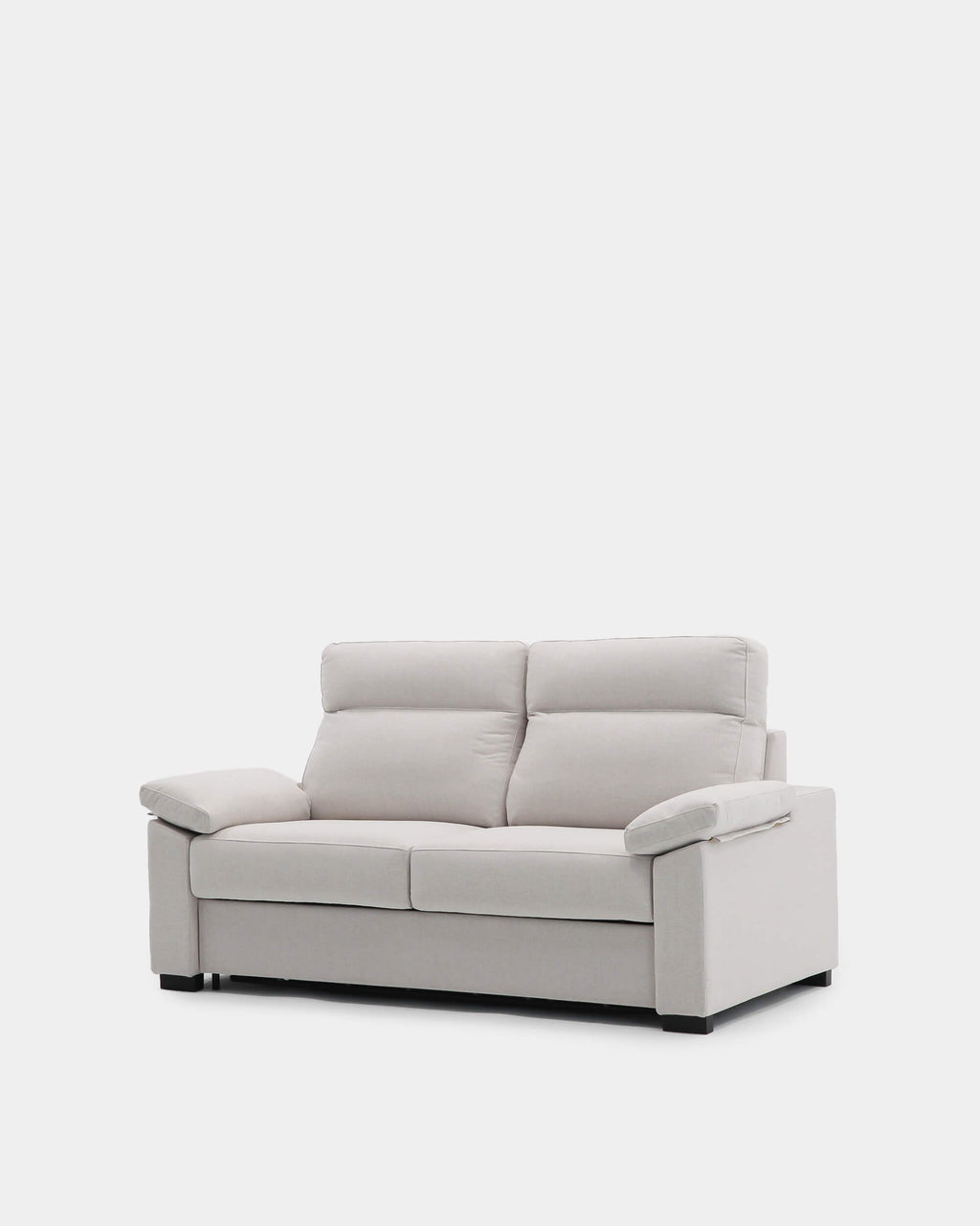 Sofá cama con apertura italiana y tapizado beige | 3 plazas