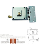 Cerradura yale    6-10-hn/ derecha
