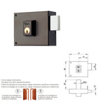 Yale lock 124-a/hp/ 8/ right