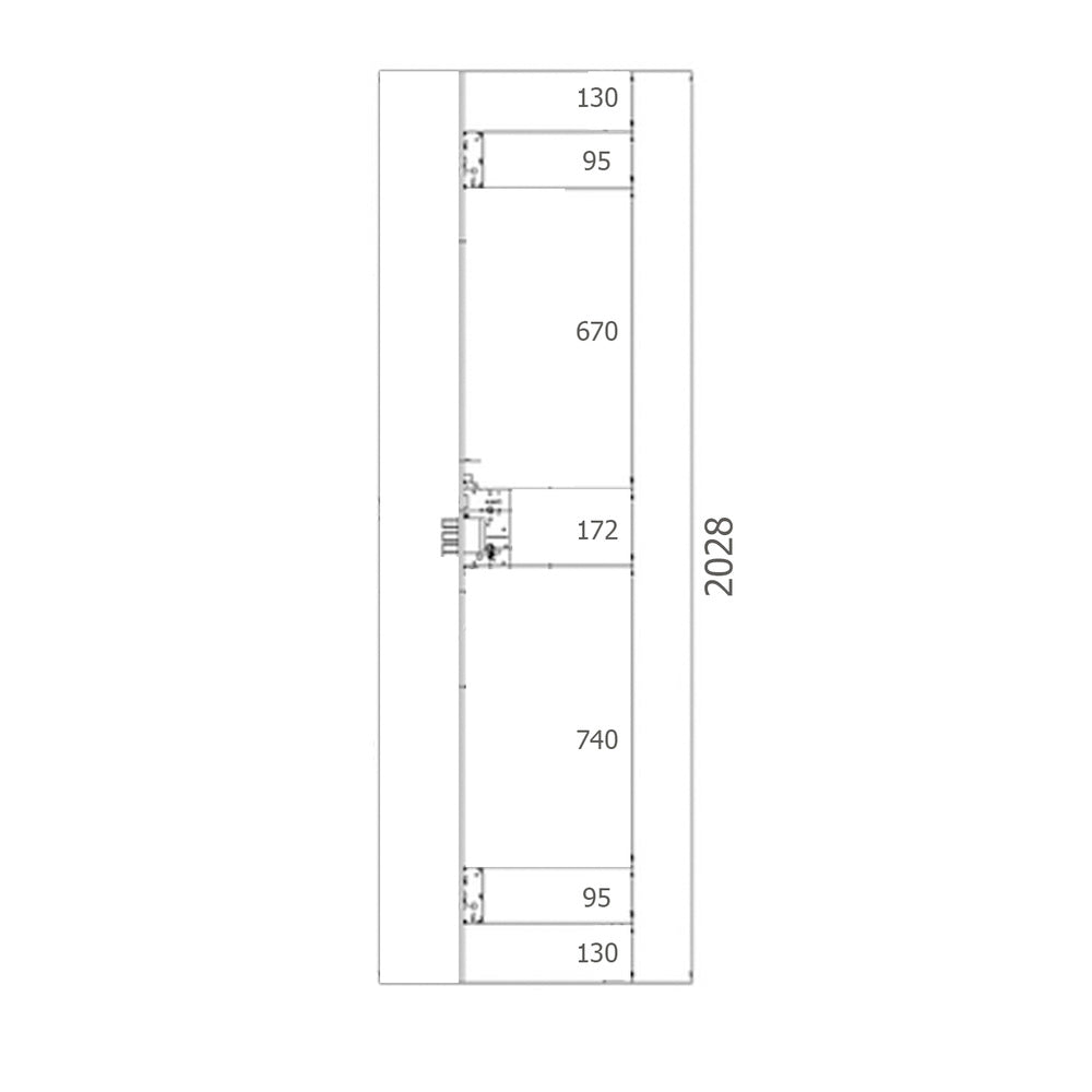Cerradura yale seguridad 8922-fa/ylhs-6/80 cerradero corto.
