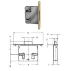 Keyless furniture lock 32/40 mm