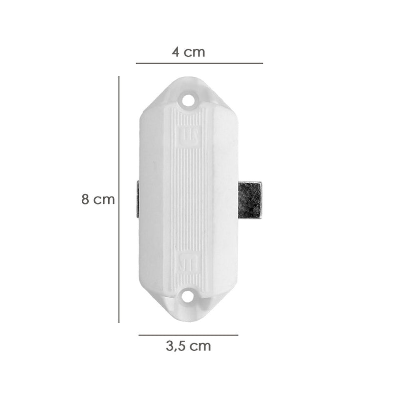 Cerradura falleba sin llave 93/ blanco