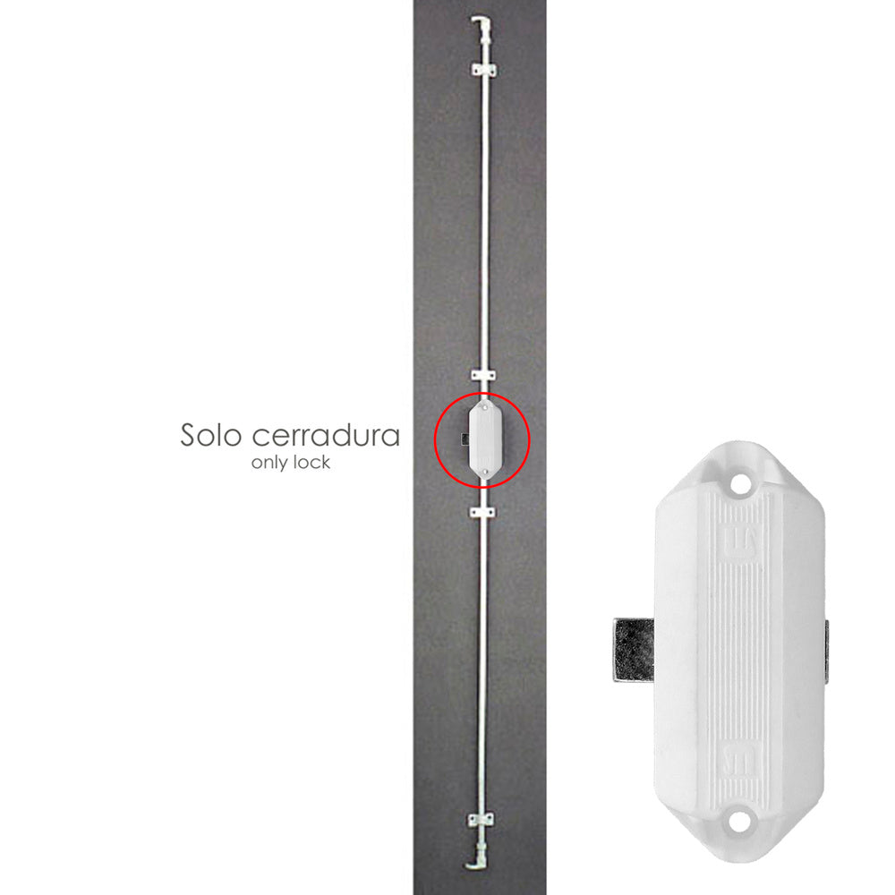 93/white espagnolette lock without key