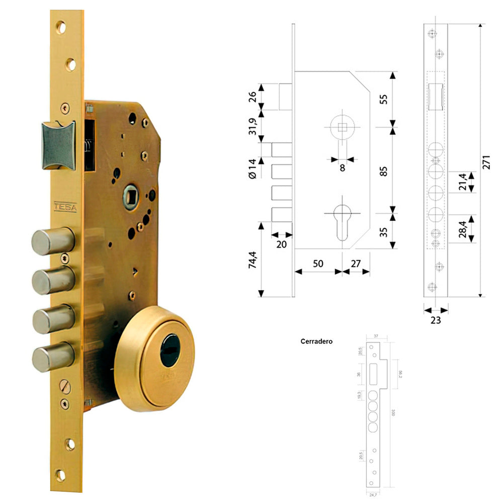 Tesa security lock r200b/t6/6l