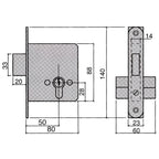 fechadura ucem 5300-hl/50