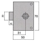 Picaporte ucem  234-hz/50