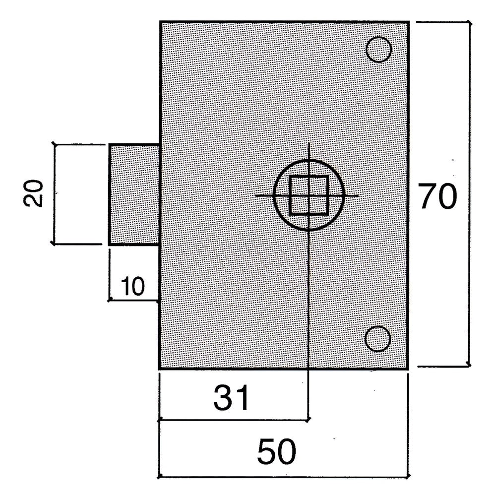 Picaporte ucem  234-hz/50