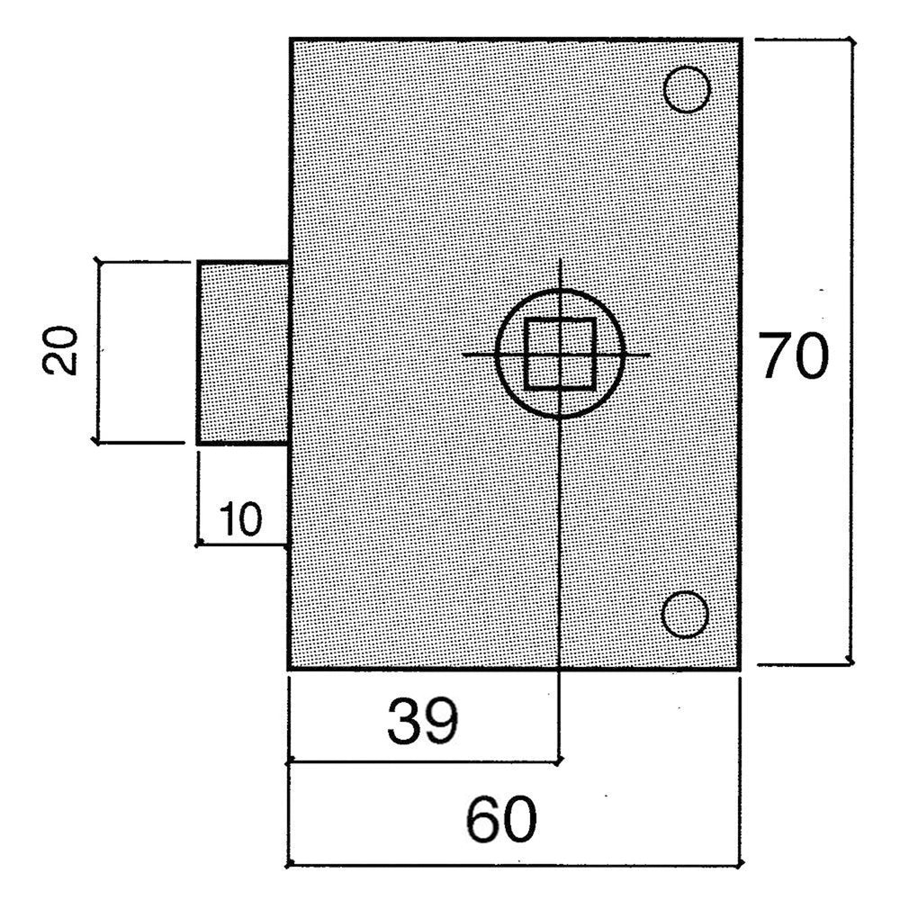 Picaporte ucem  234-hz/60