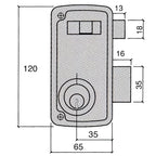 Cerradura ucem 4056-a-hb/65/ derecha
