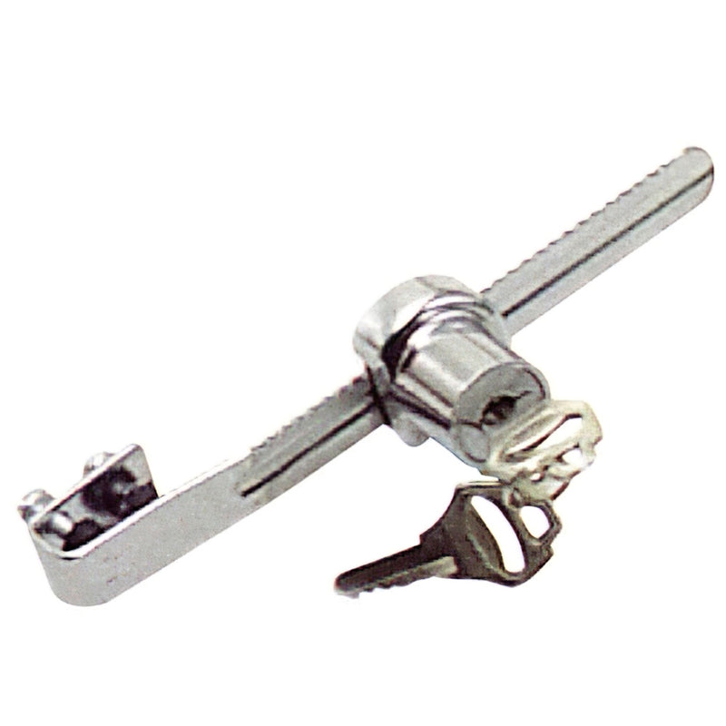 Cerradura para puerta cristal corredera | plateado