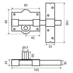 Cerrojo fac 301-l/ 80-p