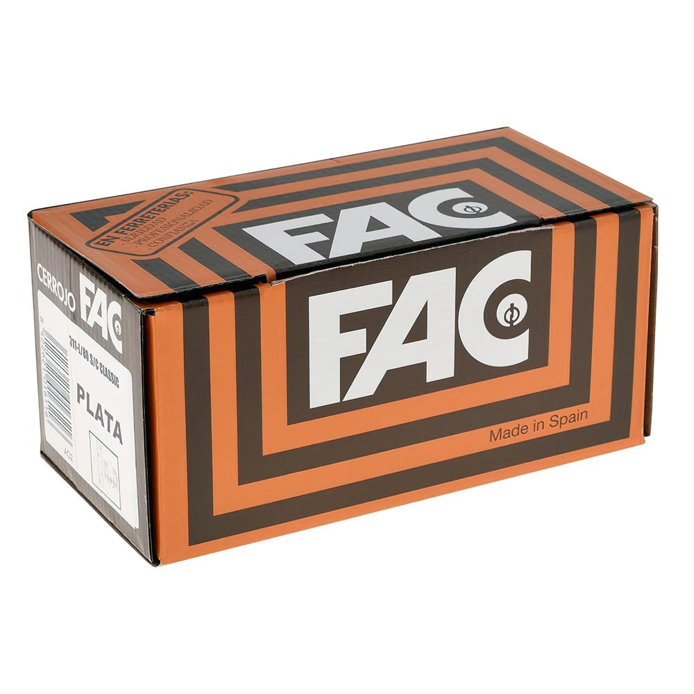 Cerrojo fac 311-l/ 80 plata sin cilindro