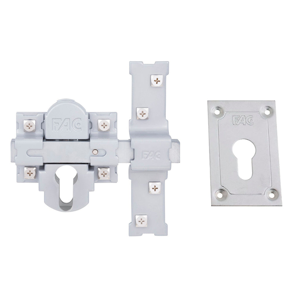 Cerrojo fac 311-l/ 80 plata sin cilindro