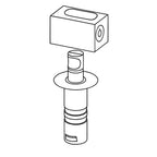 Candado empotrar llave plana c-1 hembra
