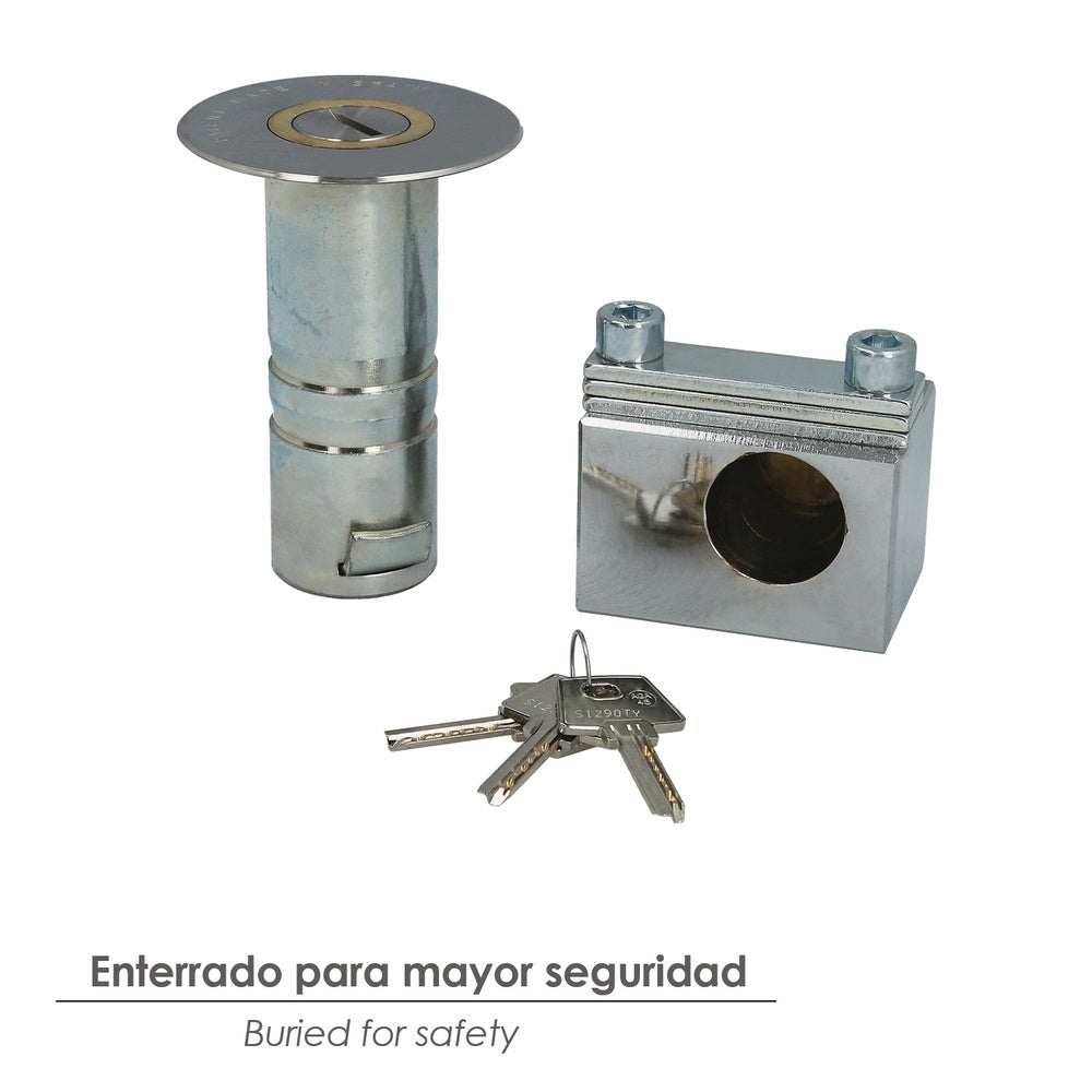 Candado empotrar llave plana c-1 hembra