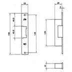 JIS Electric Lock 12 Volts 812-901g Grey Front