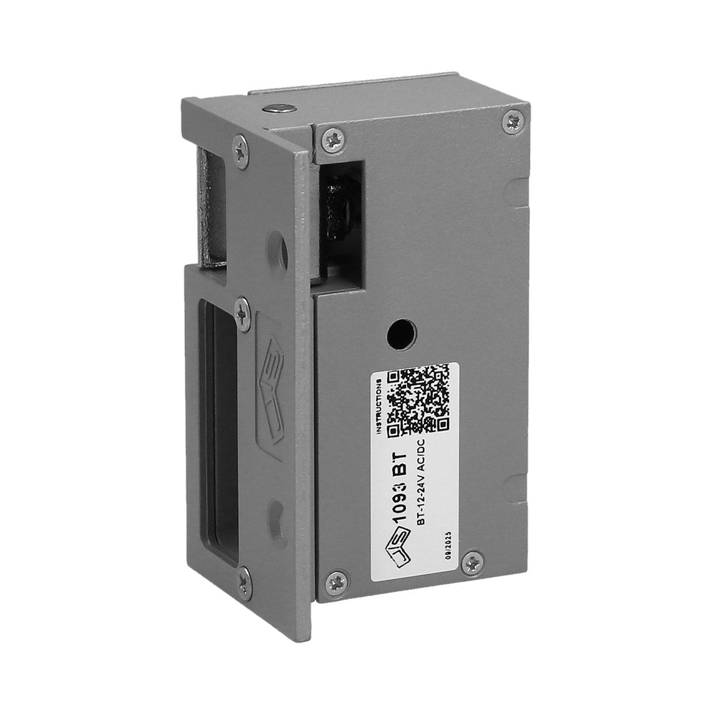 Cerradura jis eléctrica 12 voltios 842-901g frente gris