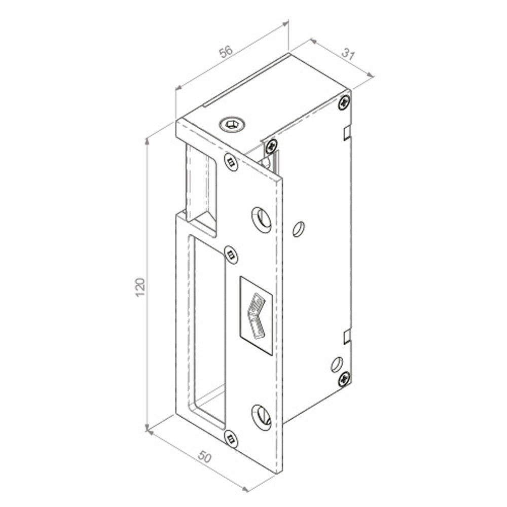 Cerradura eléctrica jis 1123 reversible automático sobreponer cerradura vertical