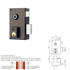 Cerradura yale   56-b/hpr/70/ derecha