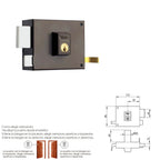Yale 125-A/HPR/10/ Fecho Esquerdo