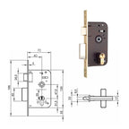 Cerradura yale  600-hl/70x40