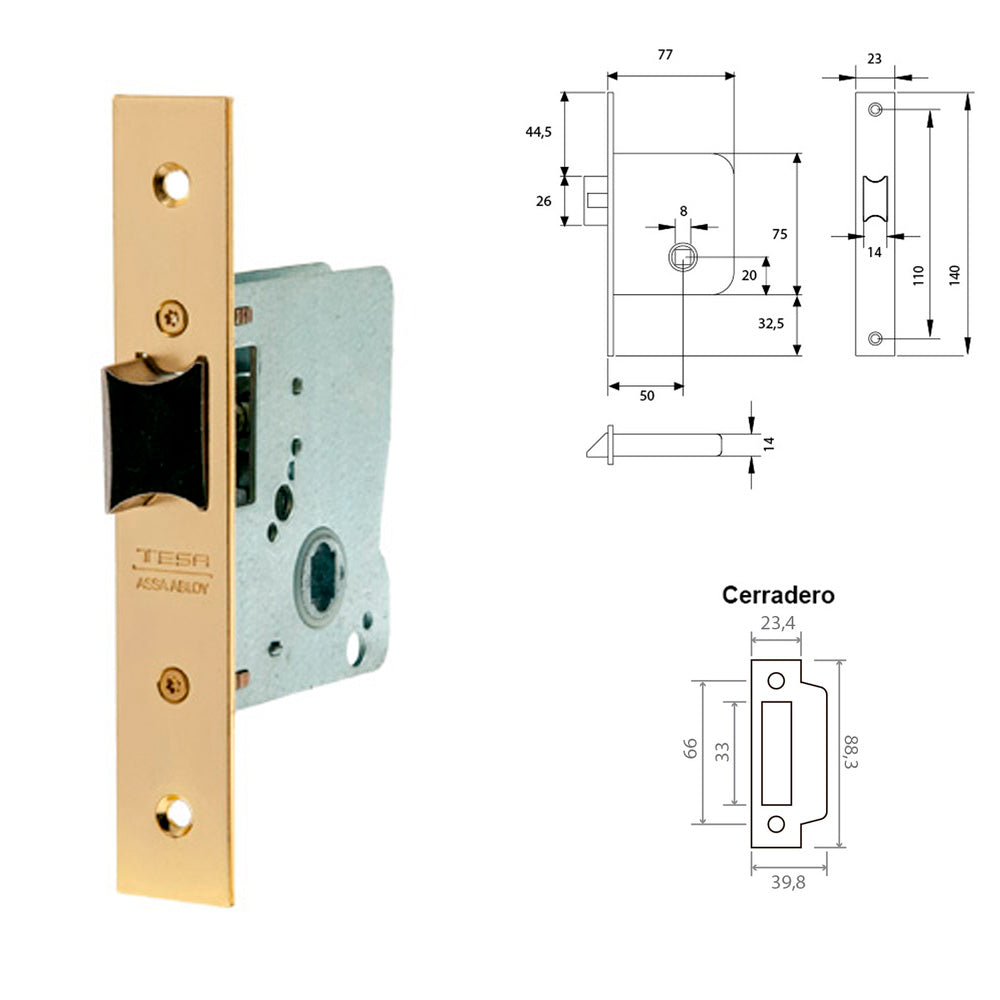 Tesa 2015-HL/50 lock